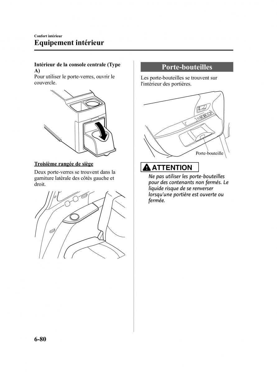 Mazda 5 II 2 manuel du proprietaire / page 266