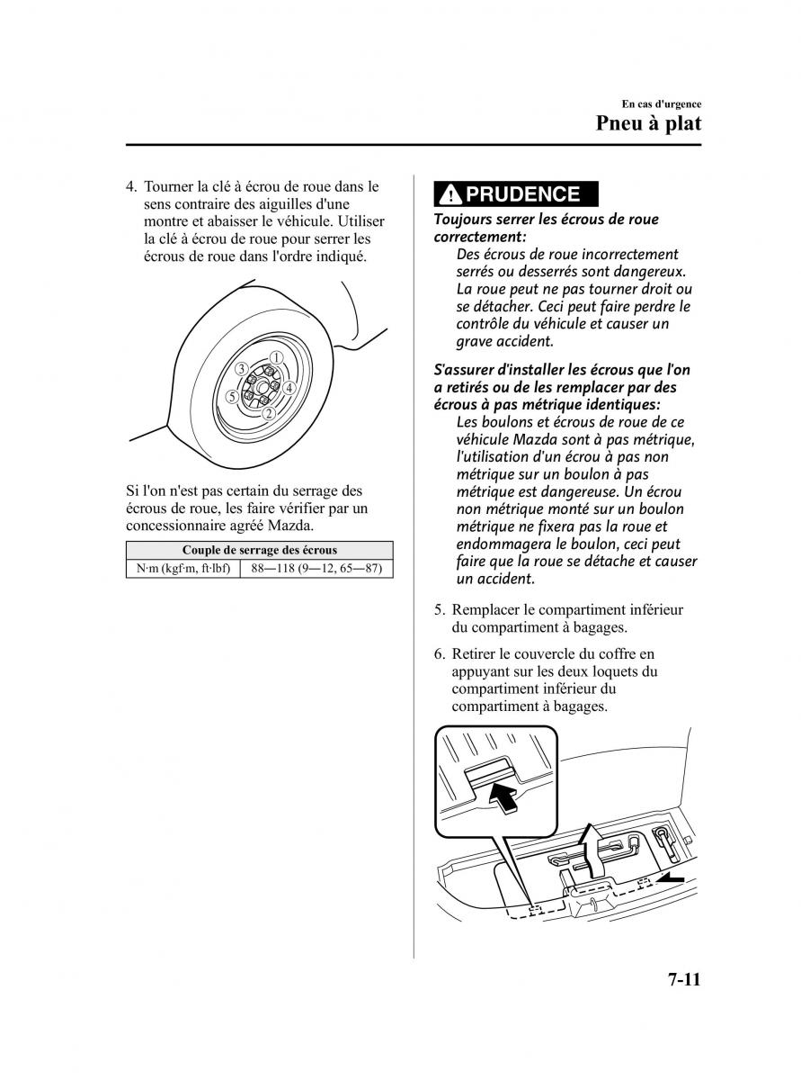 Mazda 5 II 2 manuel du proprietaire / page 285