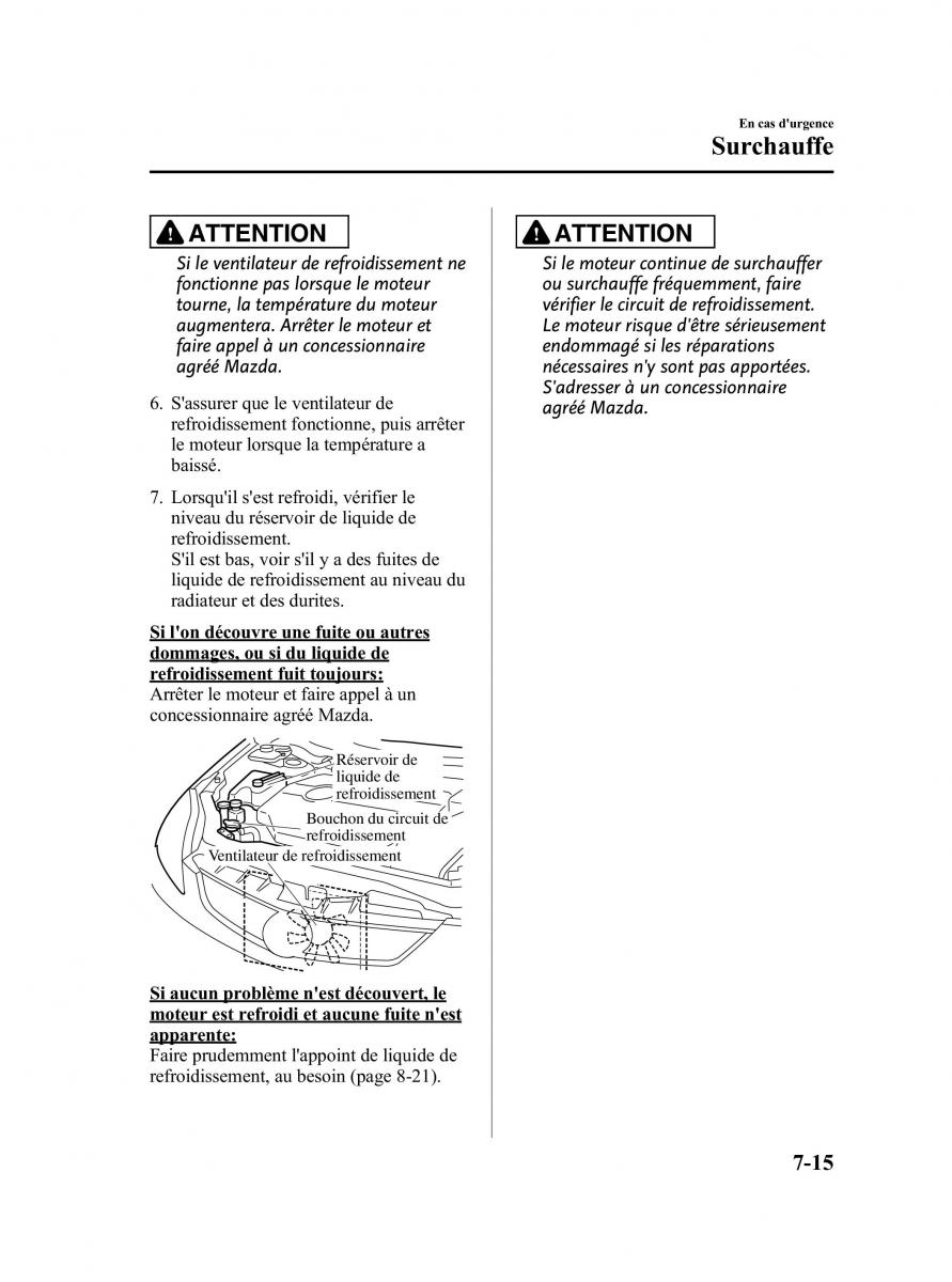 Mazda 5 II 2 manuel du proprietaire / page 289