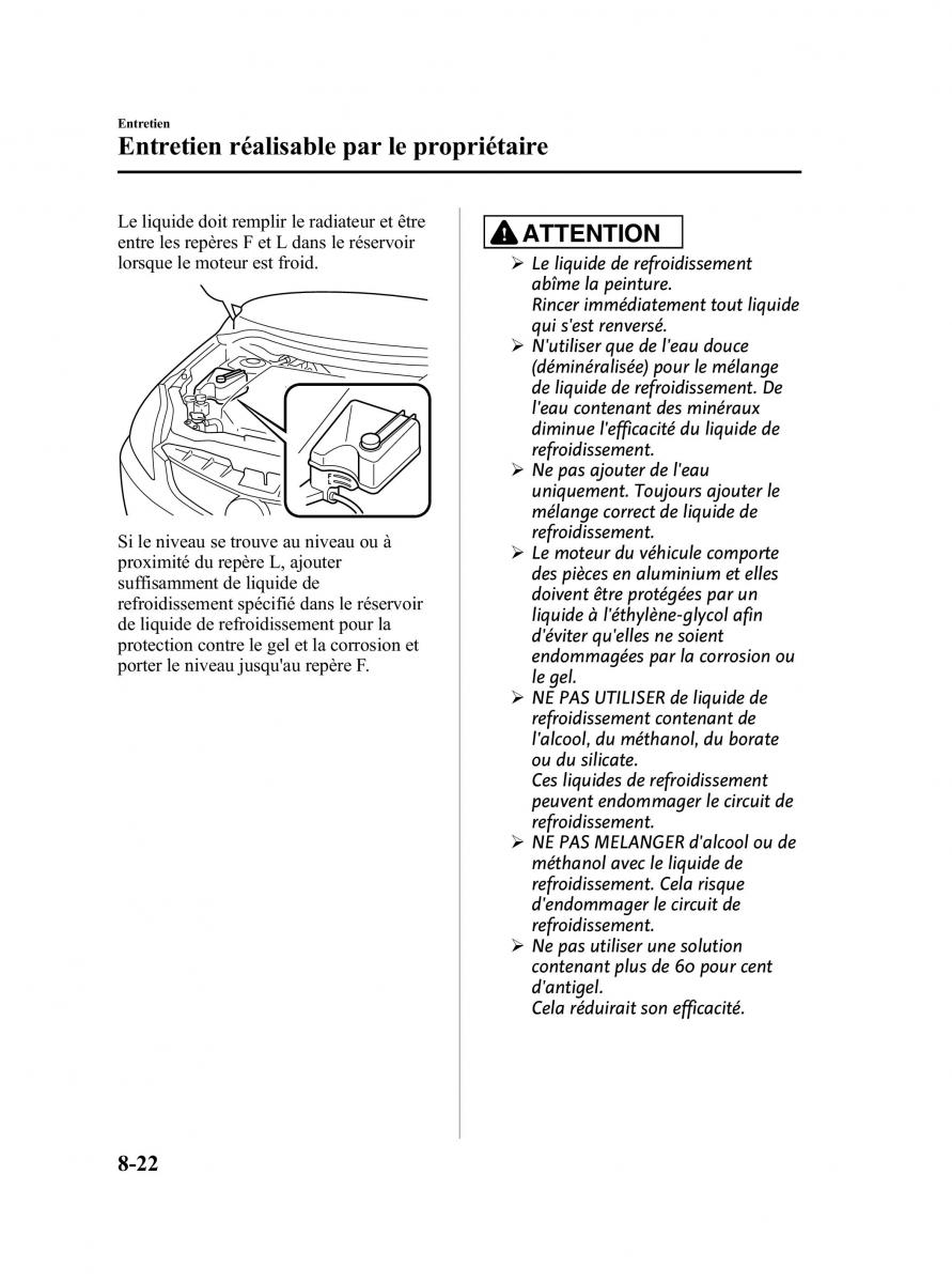 Mazda 5 II 2 manuel du proprietaire / page 322