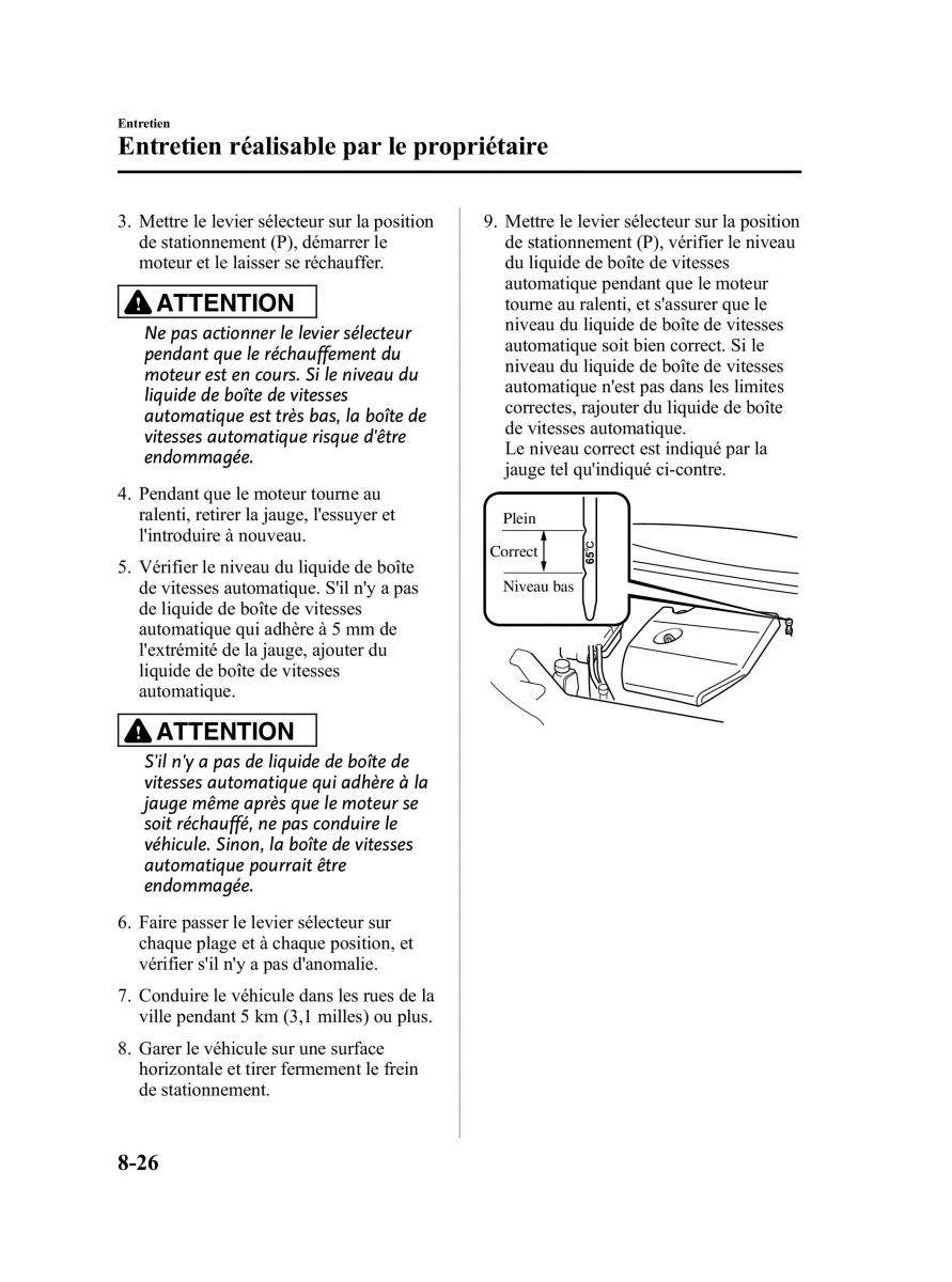 Mazda 5 II 2 manuel du proprietaire / page 326