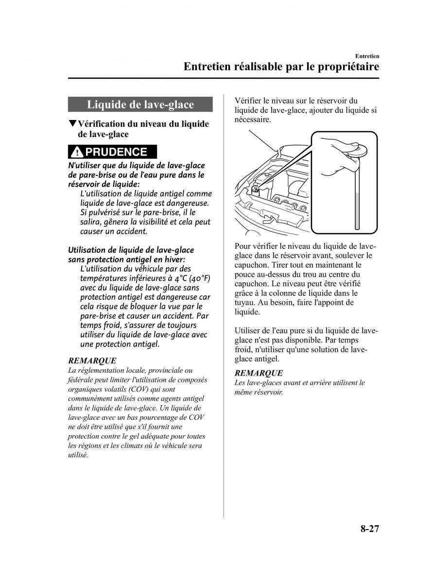 Mazda 5 II 2 manuel du proprietaire / page 327