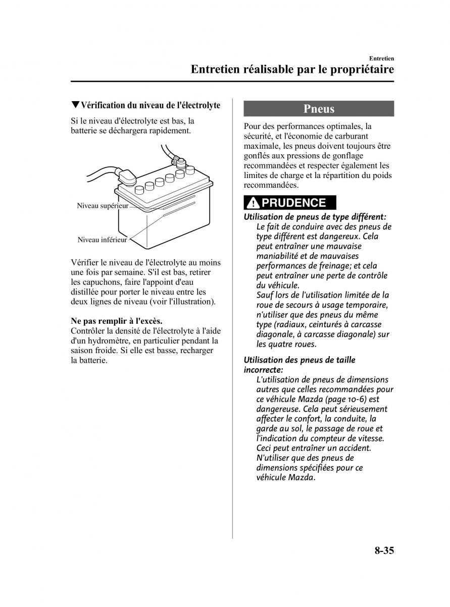 Mazda 5 II 2 manuel du proprietaire / page 335