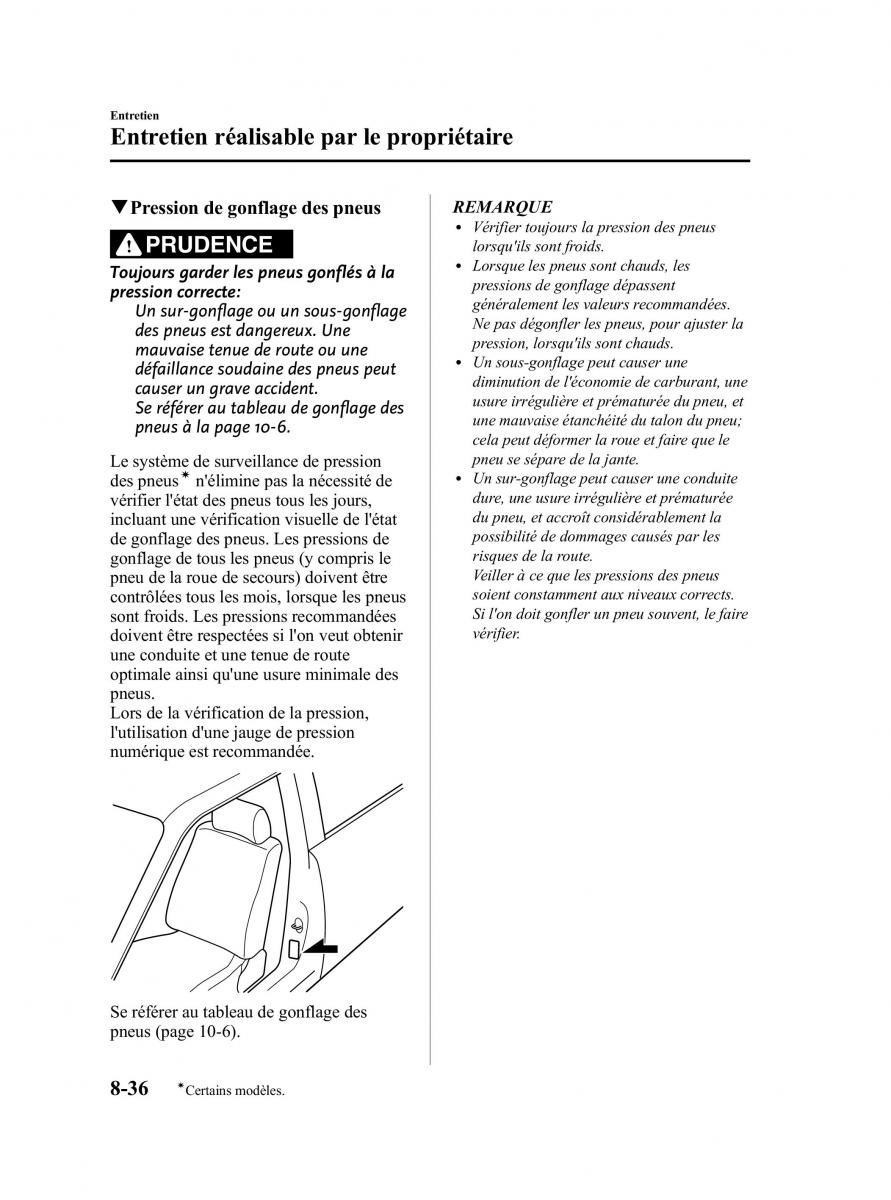 Mazda 5 II 2 manuel du proprietaire / page 336