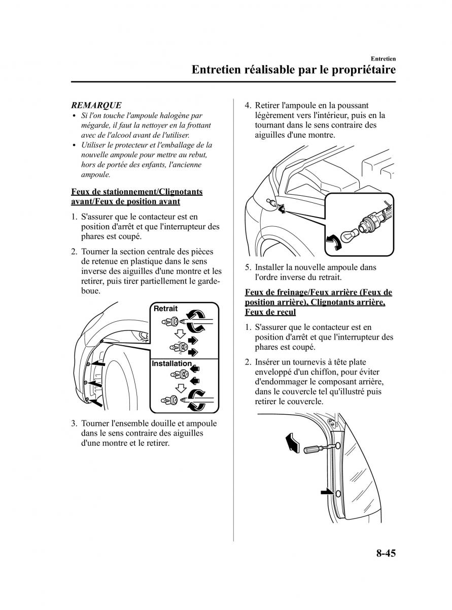 Mazda 5 II 2 manuel du proprietaire / page 345