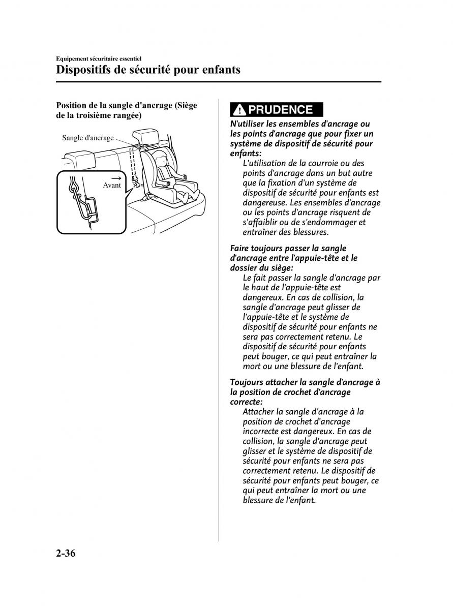 Mazda 5 II 2 manuel du proprietaire / page 46