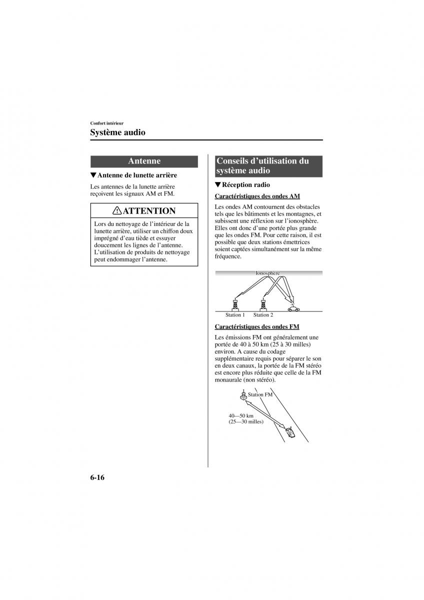 Mazda 6 I 1 manuel du proprietaire / page 178