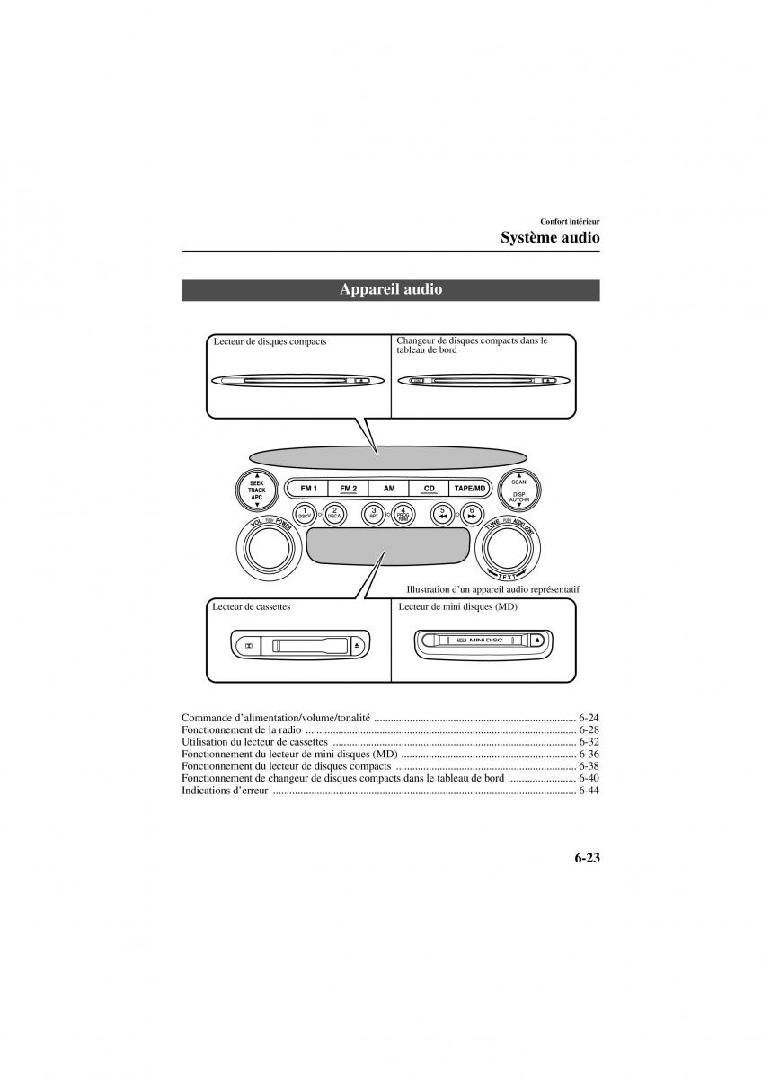 Mazda 6 I 1 manuel du proprietaire / page 185