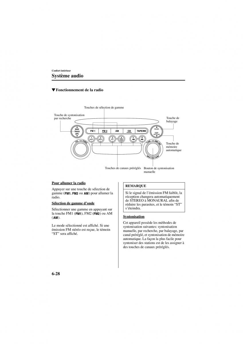 Mazda 6 I 1 manuel du proprietaire / page 190