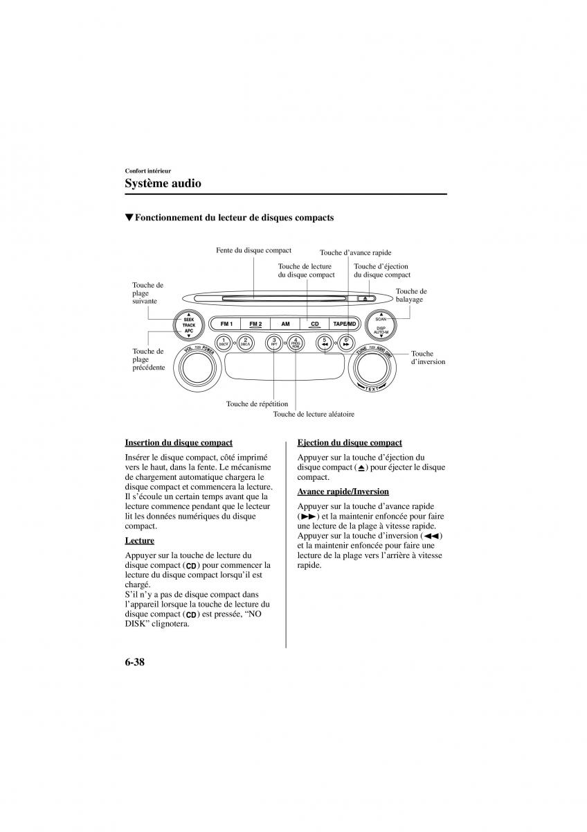 Mazda 6 I 1 manuel du proprietaire / page 200