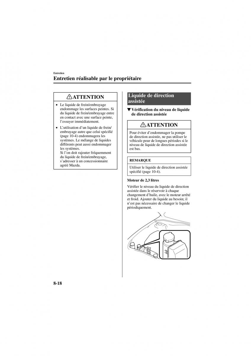 Mazda 6 I 1 manuel du proprietaire / page 258