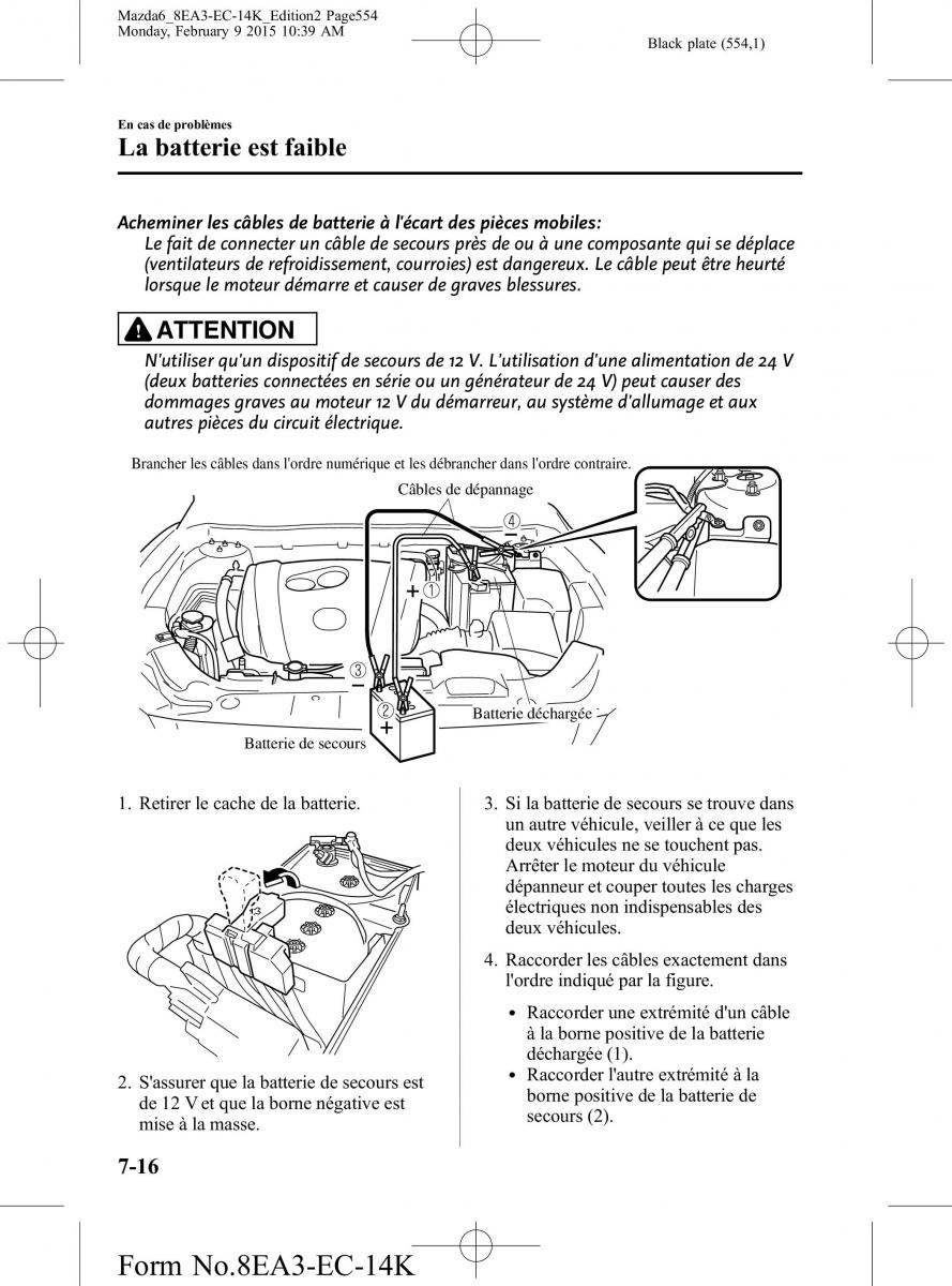 Mazda 6 III 3 manuel du proprietaire / page 554