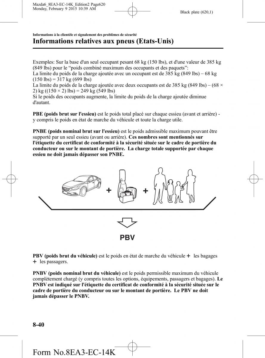 Mazda 6 III 3 manuel du proprietaire / page 620