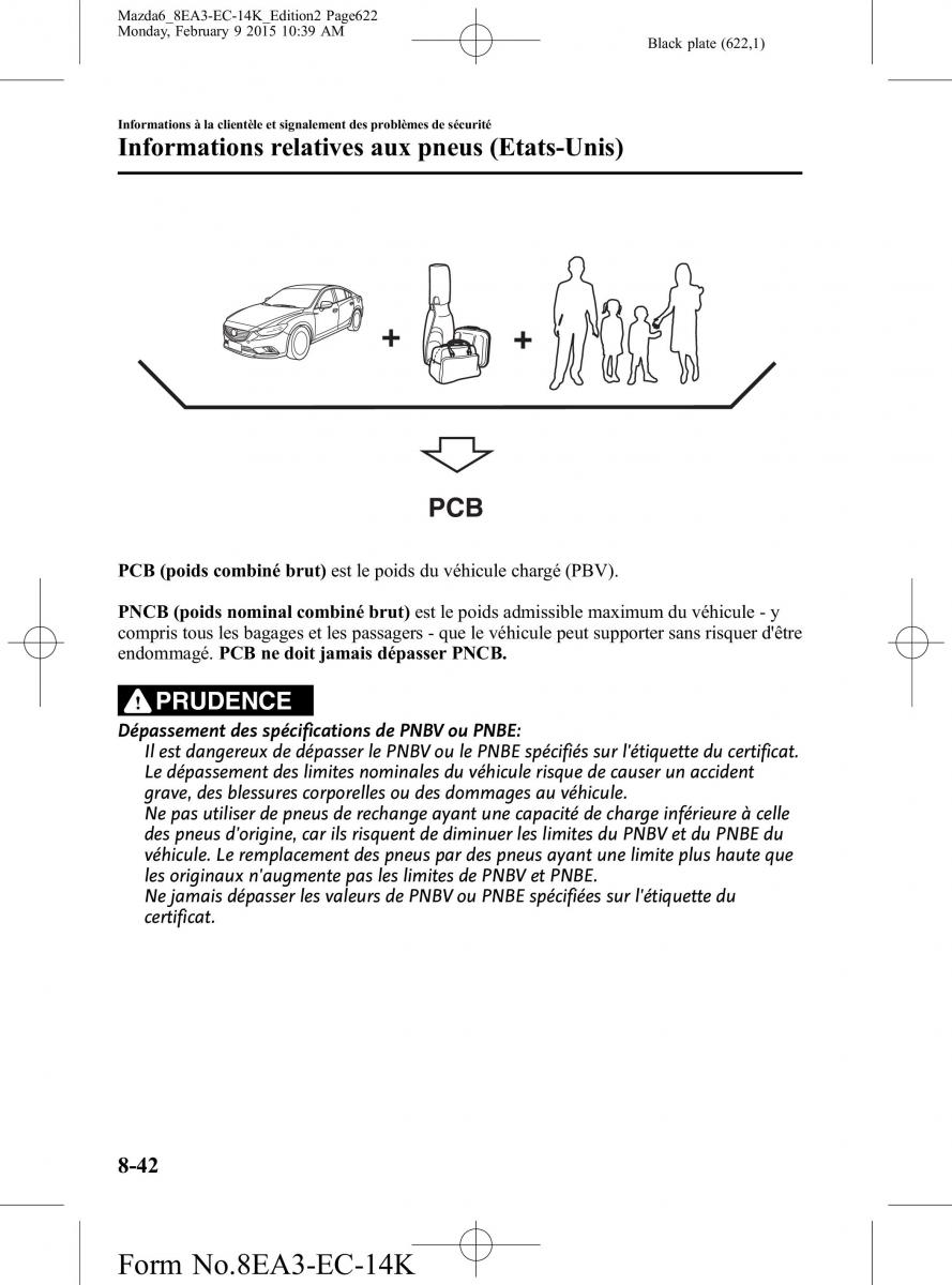 Mazda 6 III 3 manuel du proprietaire / page 622