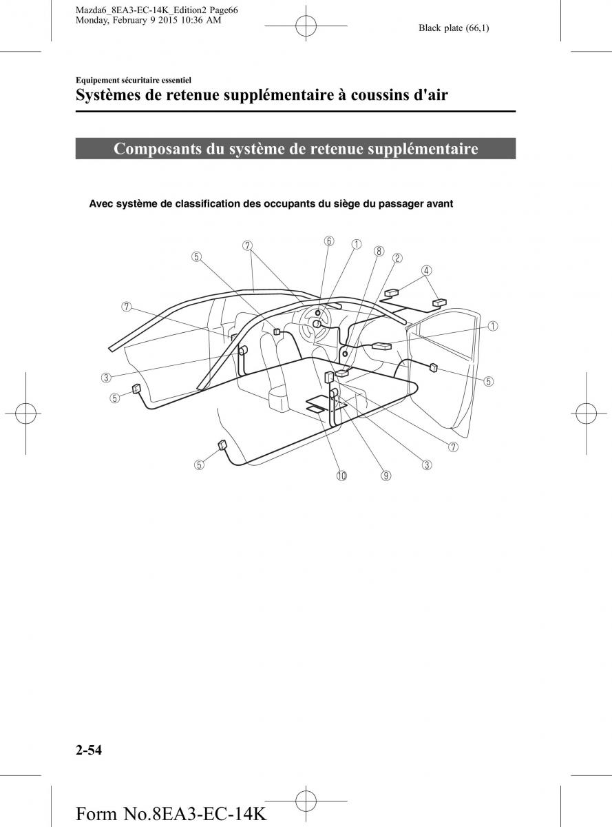 Mazda 6 III 3 manuel du proprietaire / page 66