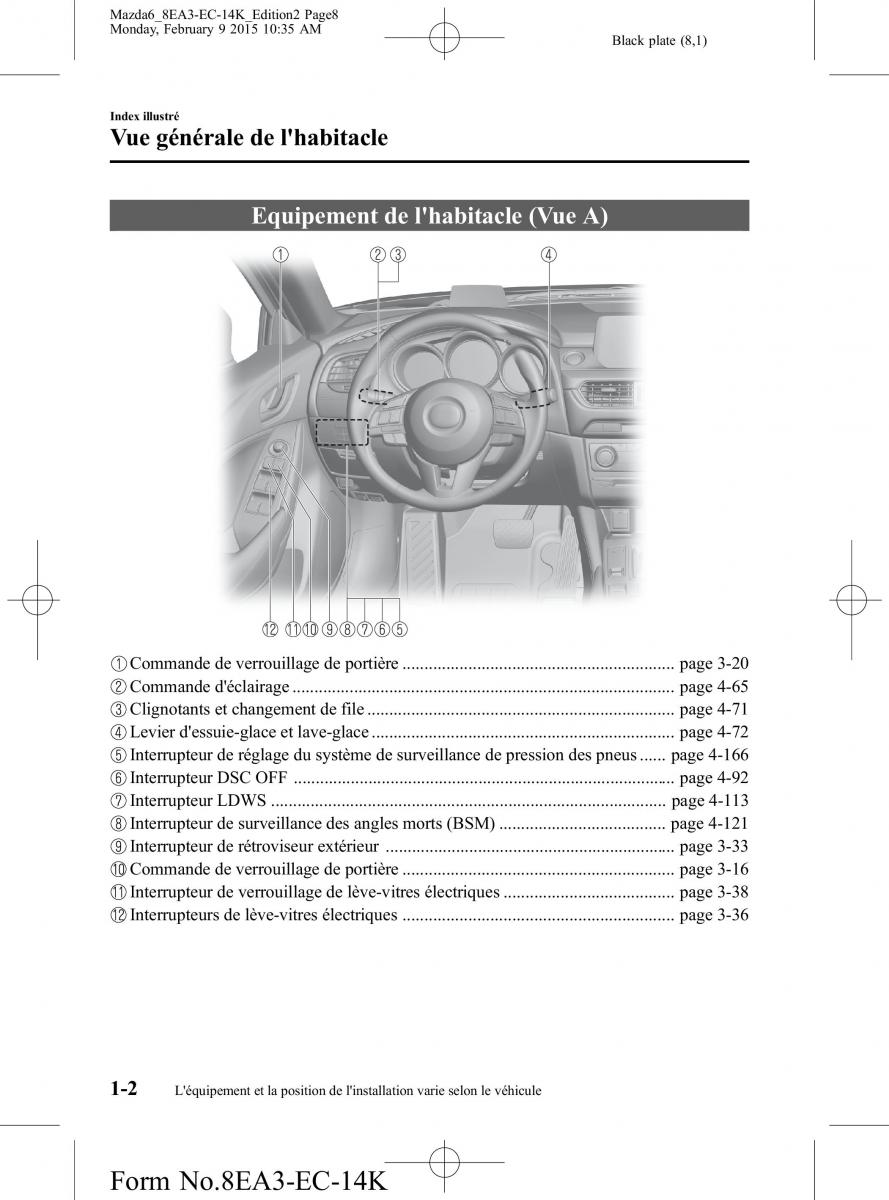 Mazda 6 III 3 manuel du proprietaire / page 8