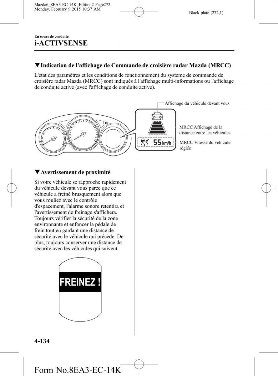 Mazda 6 III 3 manuel du proprietaire / page 272