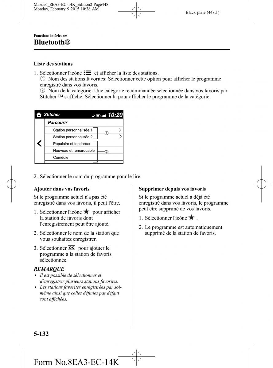 Mazda 6 III 3 manuel du proprietaire / page 448