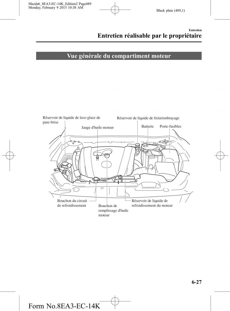 Mazda 6 III 3 manuel du proprietaire / page 489