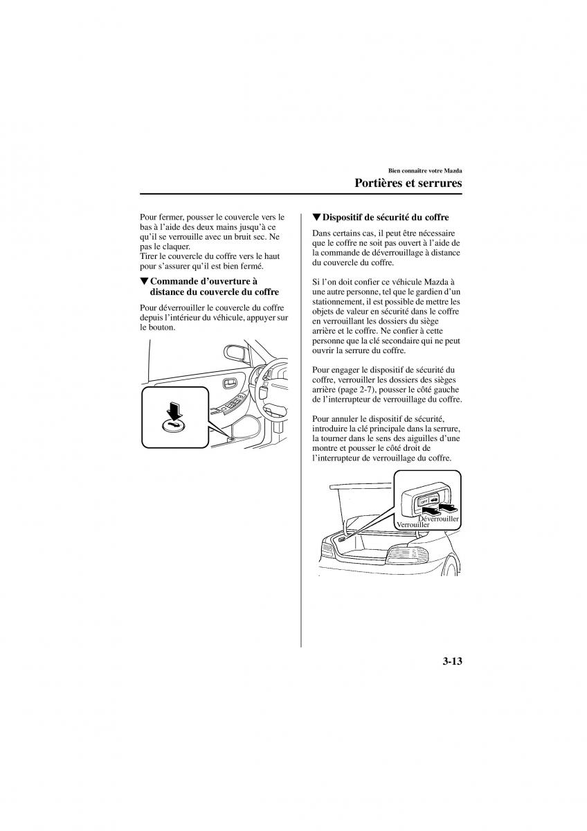 Mazda 626 V 5 manuel du proprietaire / page 59