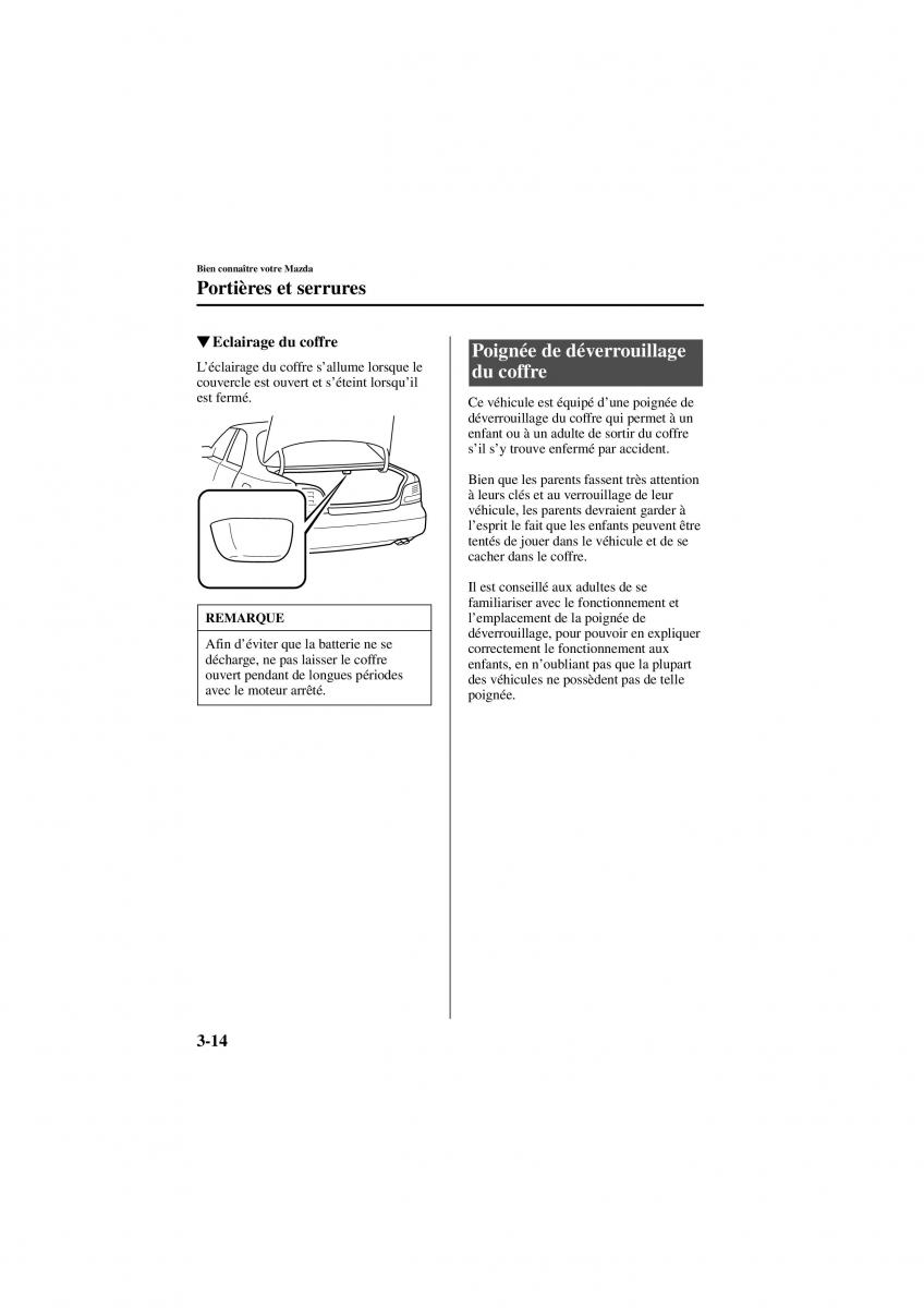 Mazda 626 V 5 manuel du proprietaire / page 60
