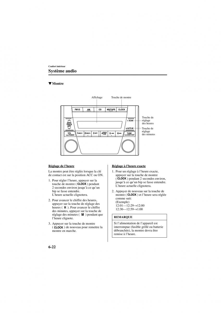 Mazda 626 V 5 manuel du proprietaire / page 146