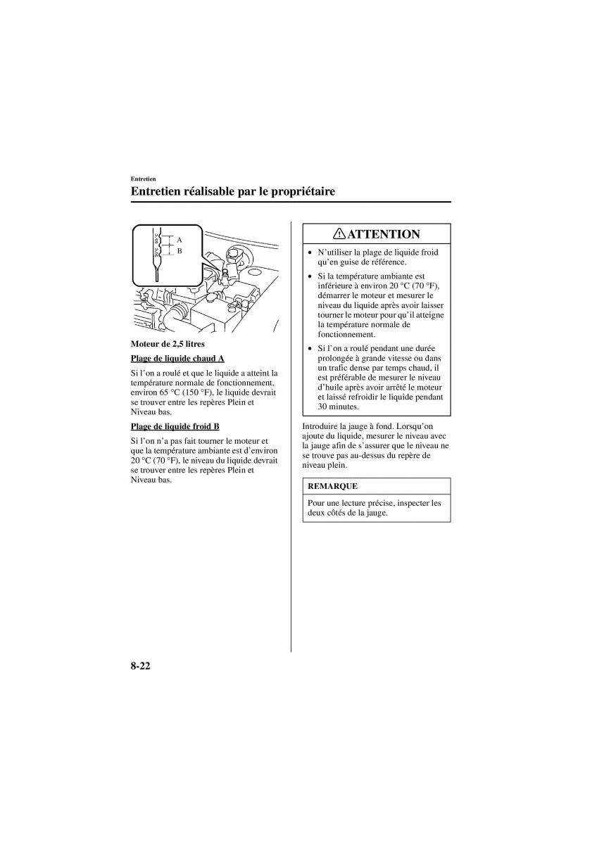 Mazda 626 V 5 manuel du proprietaire / page 214