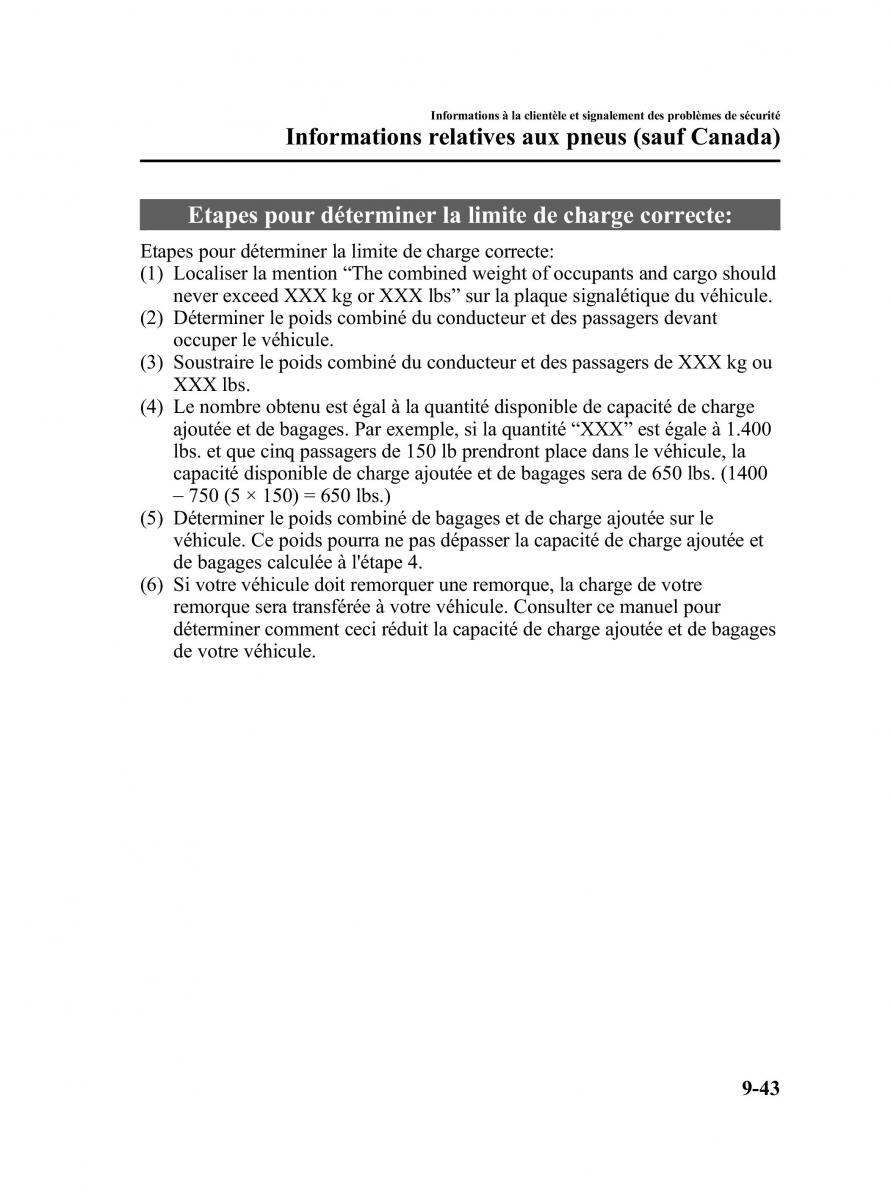 Mazda CX 7 manuel du proprietaire / page 552