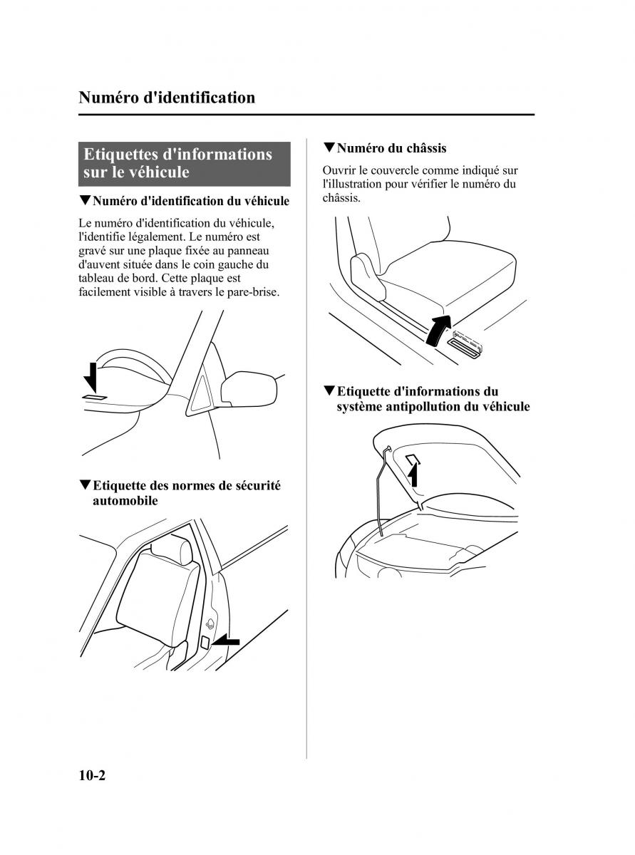 Mazda CX 7 manuel du proprietaire / page 559