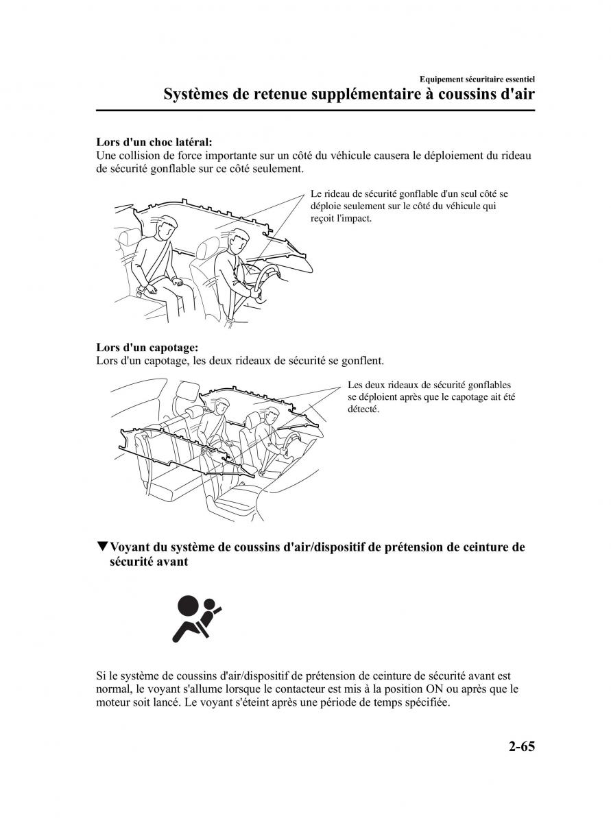 Mazda CX 7 manuel du proprietaire / page 78