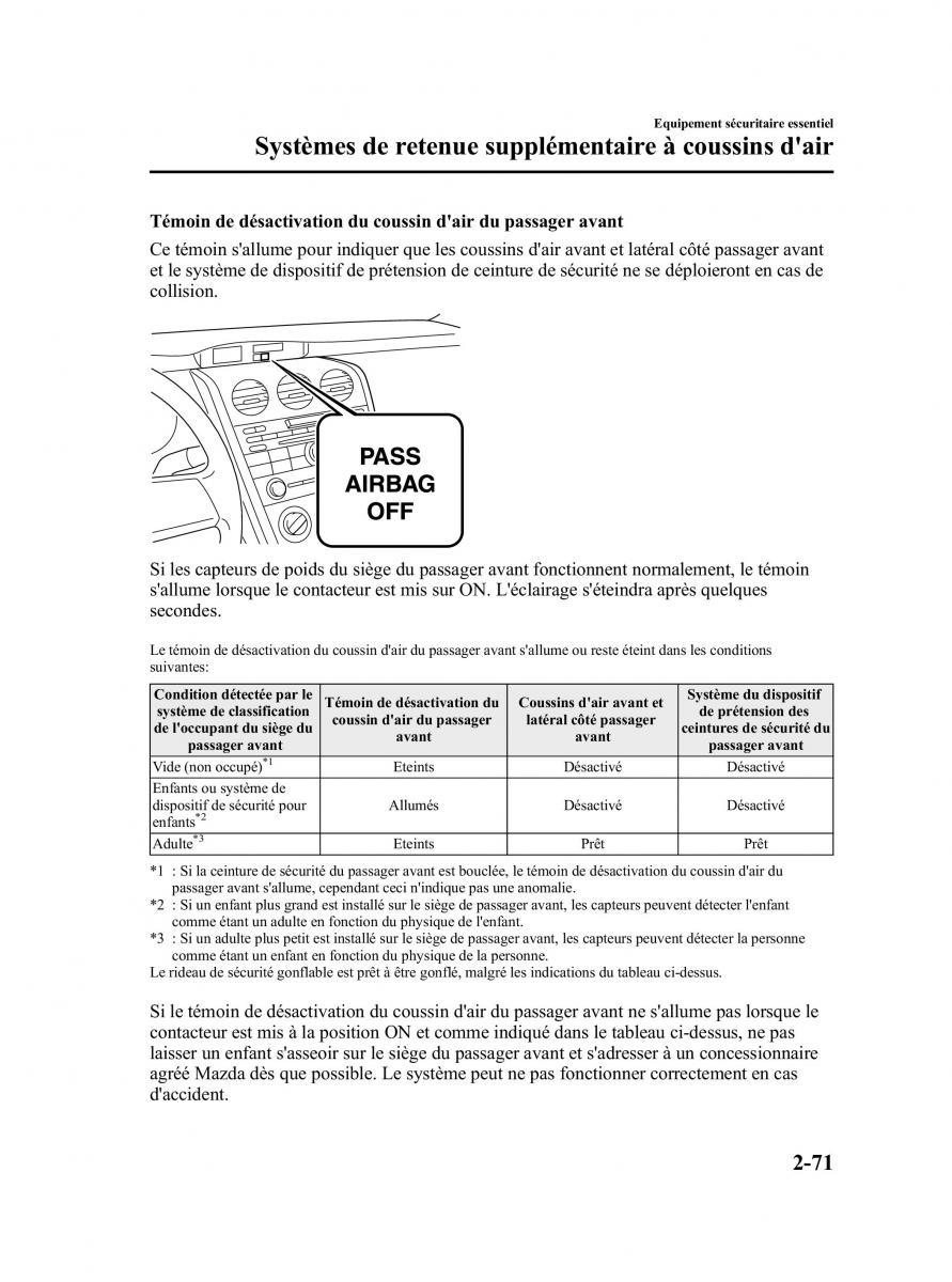 Mazda CX 7 manuel du proprietaire / page 84