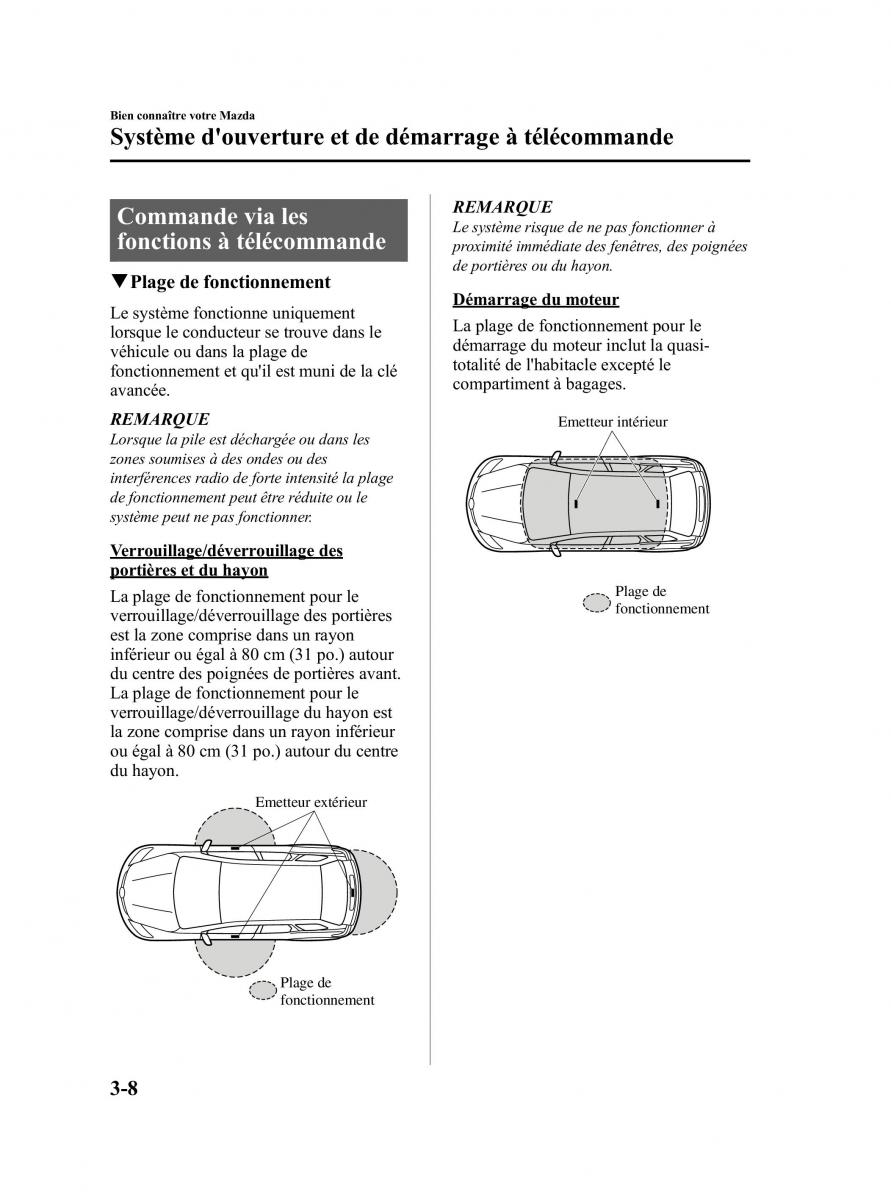 Mazda CX 7 manuel du proprietaire / page 99