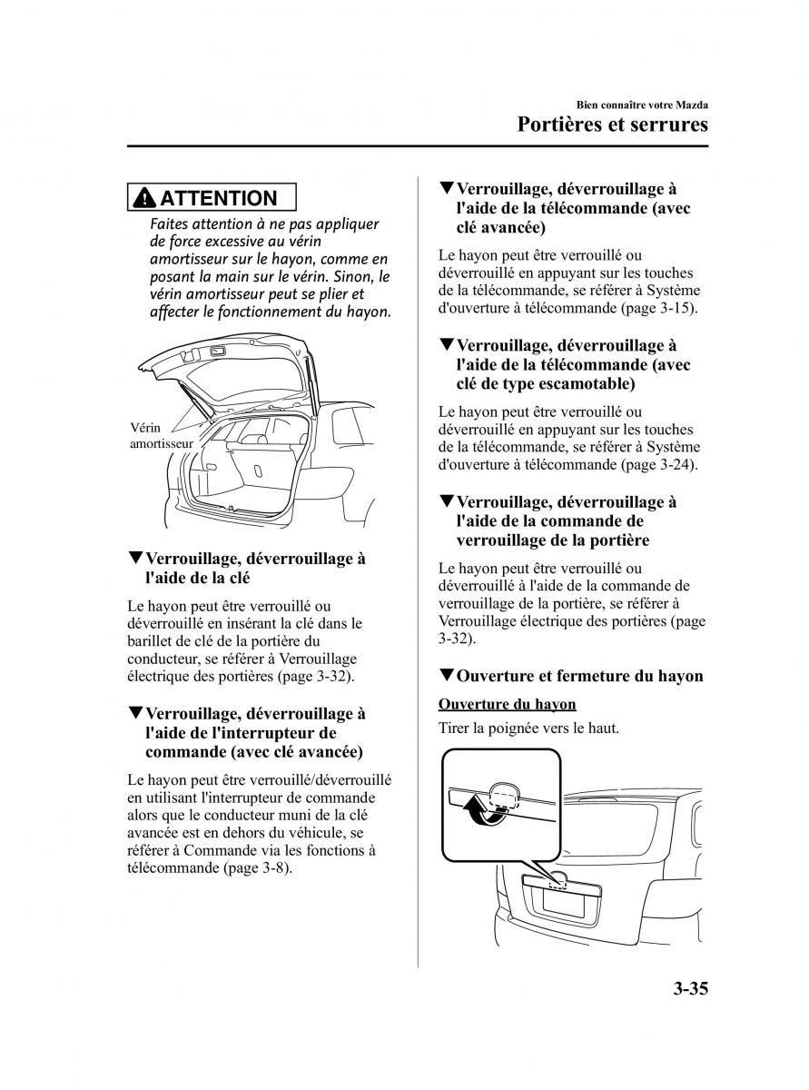 Mazda CX 7 manuel du proprietaire / page 126