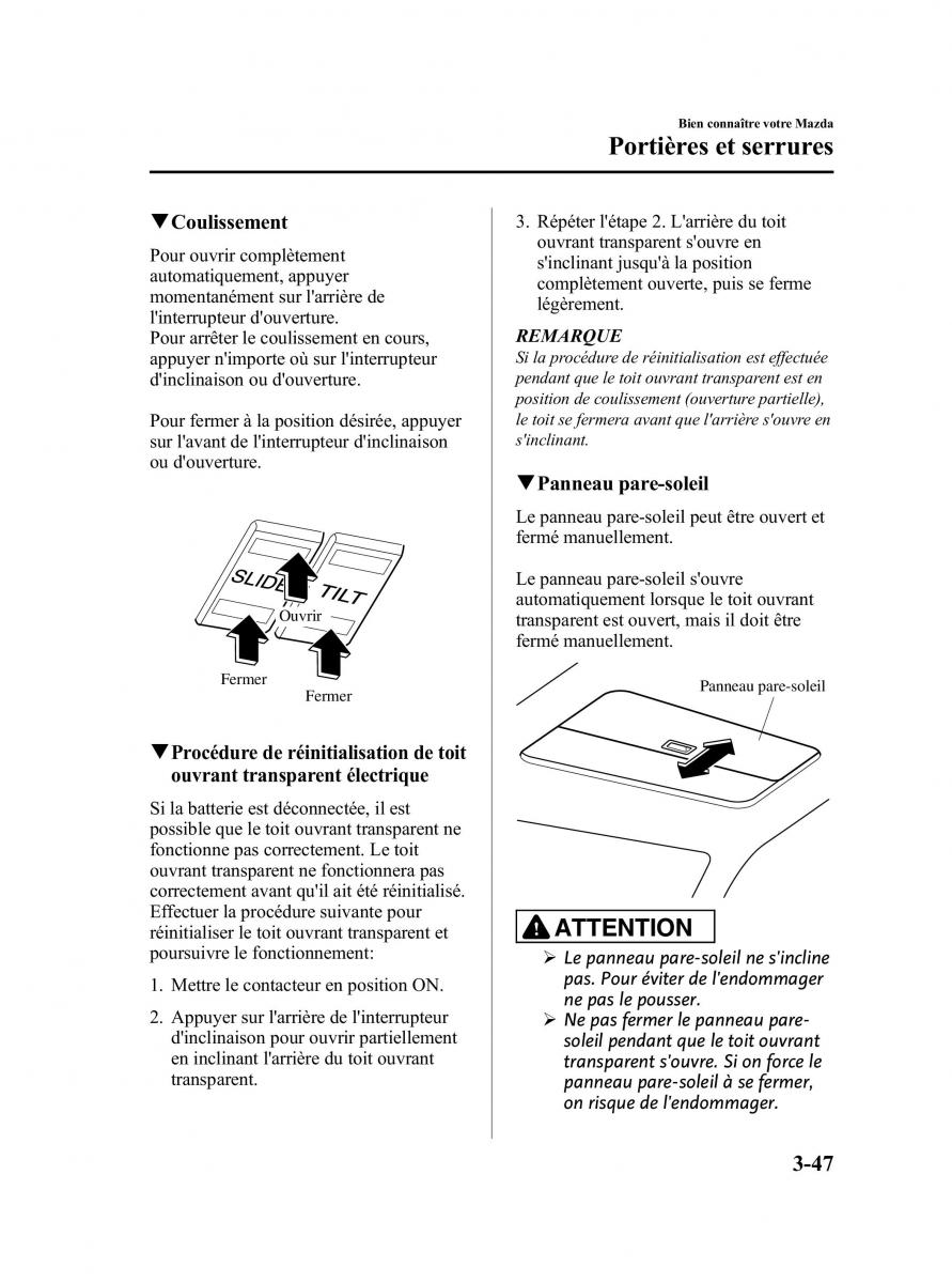 Mazda CX 7 manuel du proprietaire / page 138