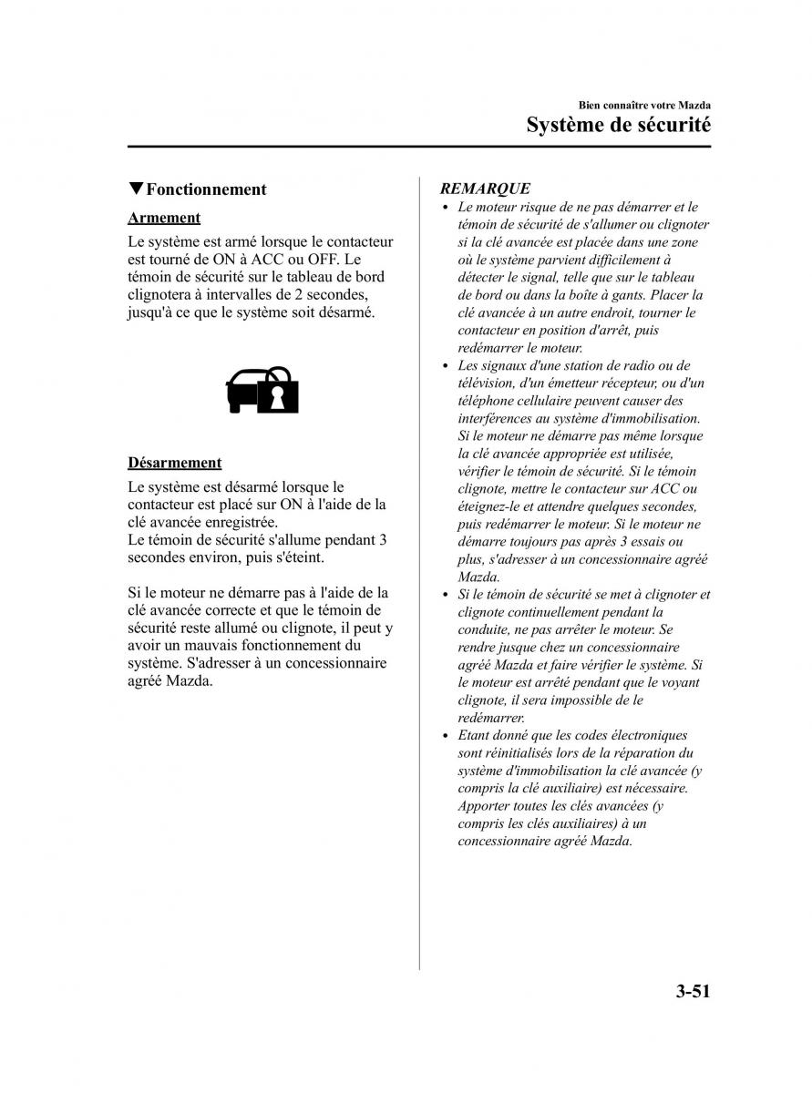 Mazda CX 7 manuel du proprietaire / page 142