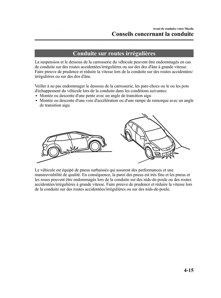 Mazda CX 7 manuel du proprietaire / page 168