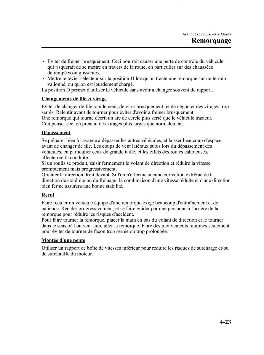 Mazda CX 7 manuel du proprietaire / page 176