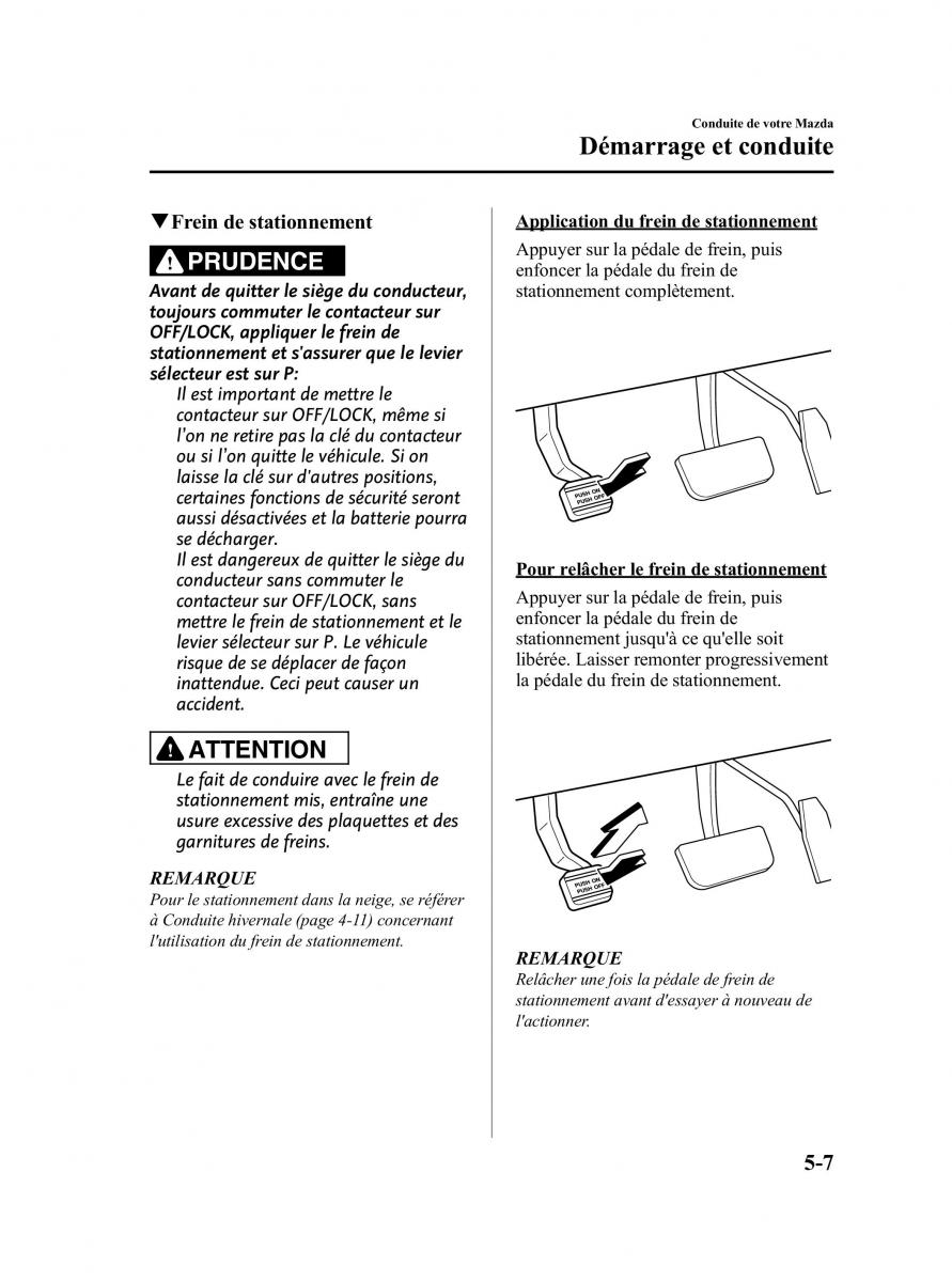 Mazda CX 7 manuel du proprietaire / page 186