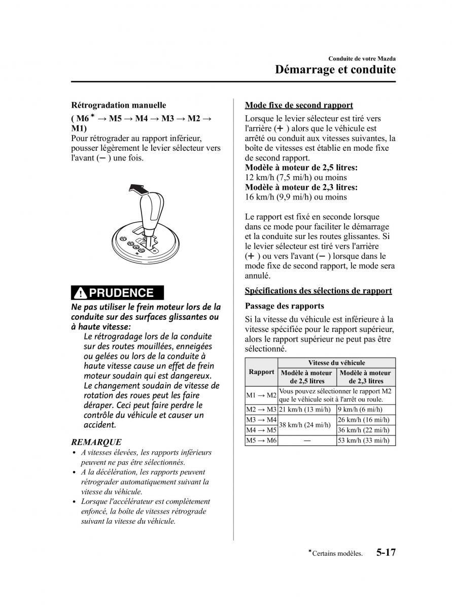 Mazda CX 7 manuel du proprietaire / page 196