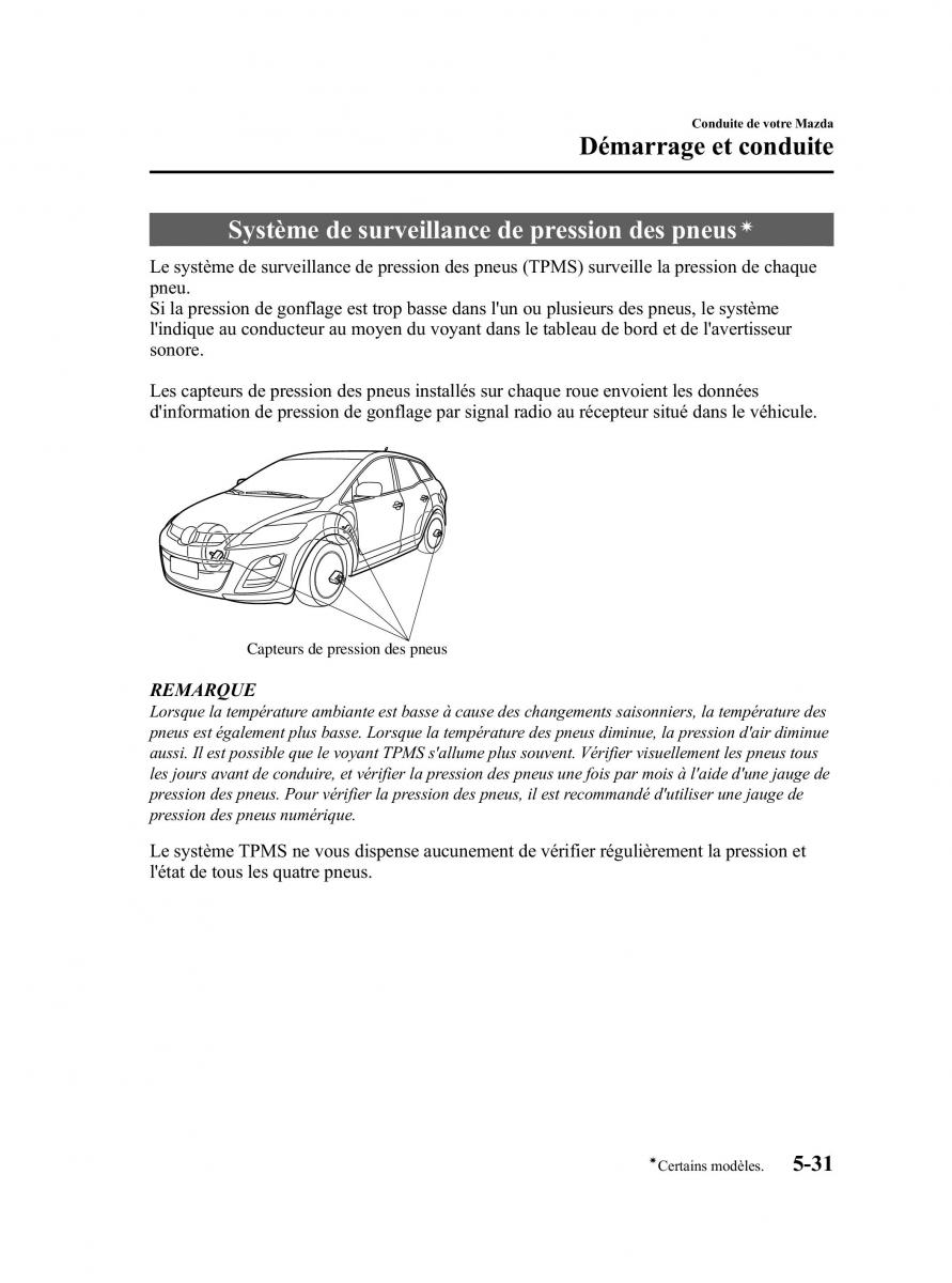 Mazda CX 7 manuel du proprietaire / page 210