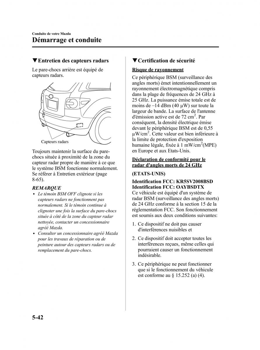 Mazda CX 7 manuel du proprietaire / page 221