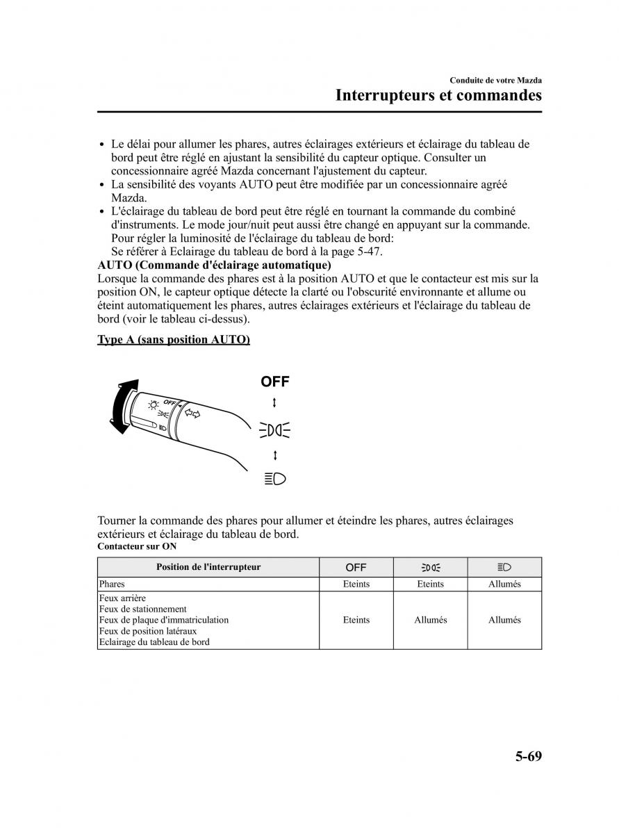 Mazda CX 7 manuel du proprietaire / page 248