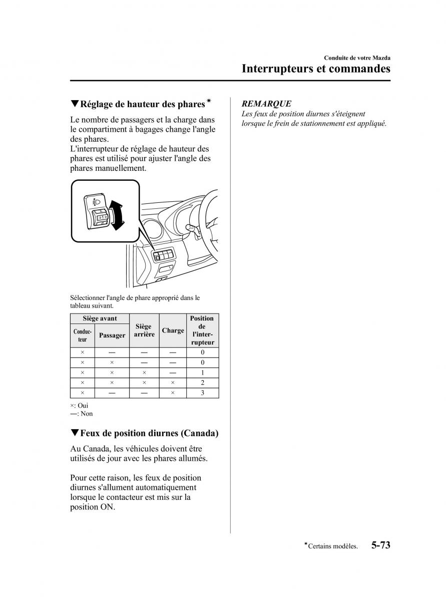 Mazda CX 7 manuel du proprietaire / page 252