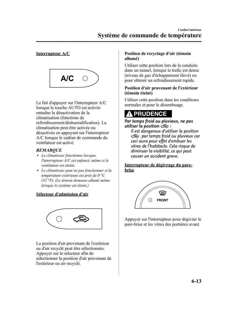 Mazda CX 7 manuel du proprietaire / page 278