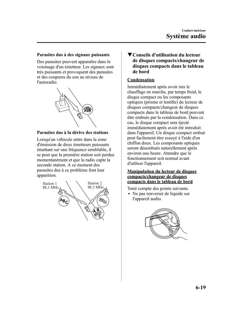 Mazda CX 7 manuel du proprietaire / page 284