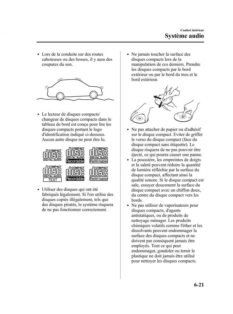 Mazda CX 7 manuel du proprietaire / page 286