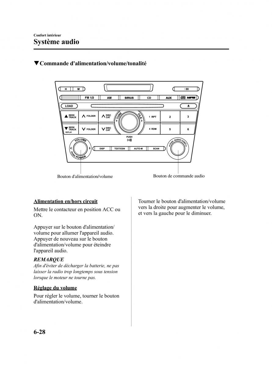 Mazda CX 7 manuel du proprietaire / page 293