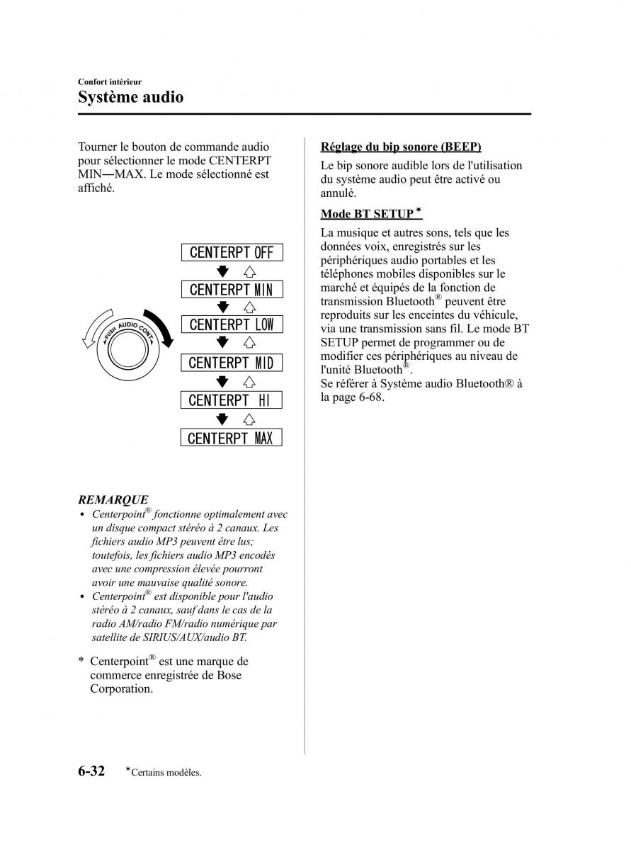 Mazda CX 7 manuel du proprietaire / page 297