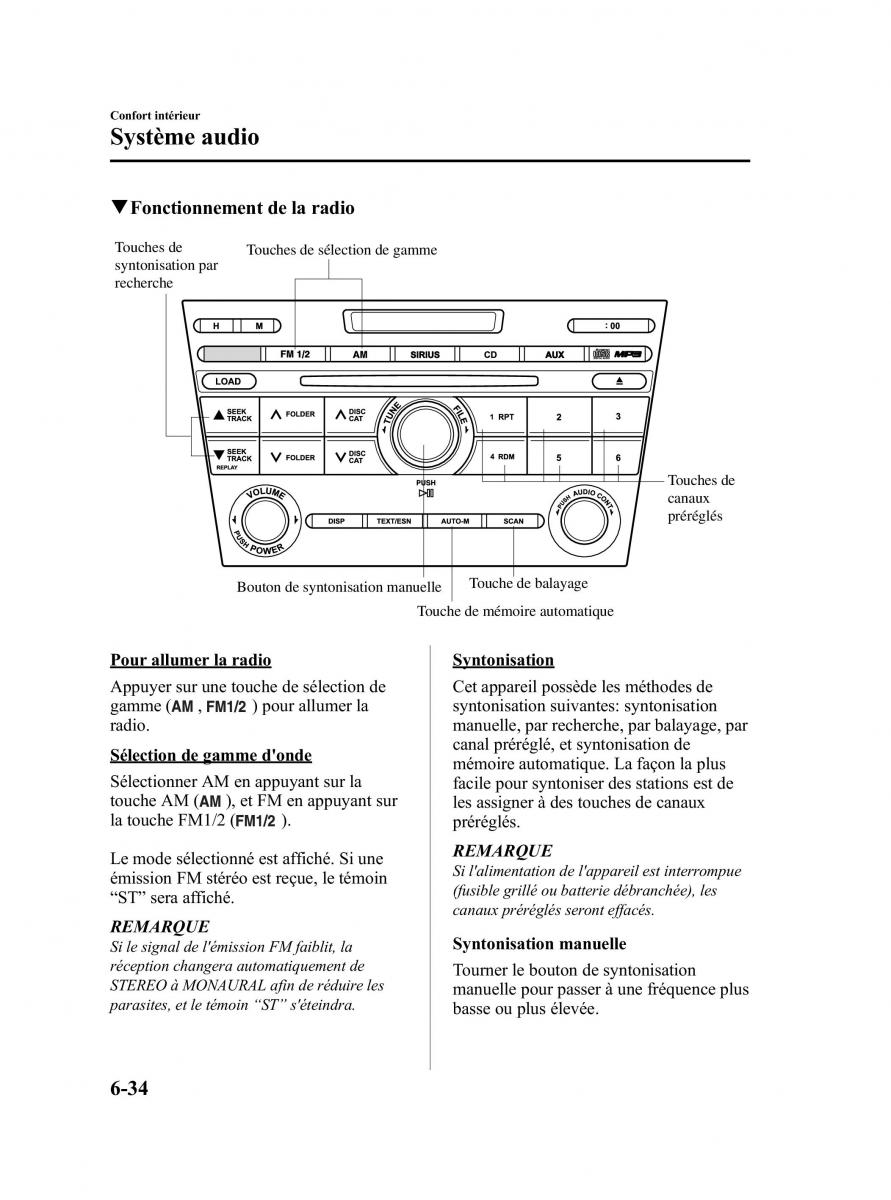 Mazda CX 7 manuel du proprietaire / page 299