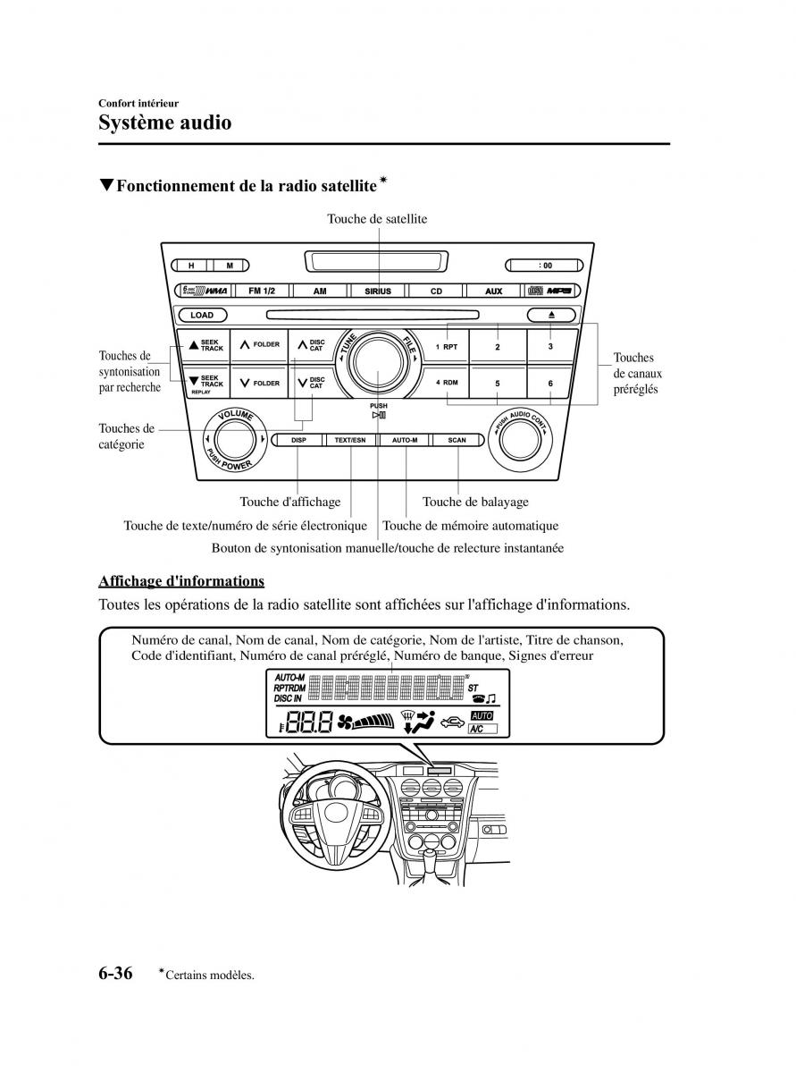 Mazda CX 7 manuel du proprietaire / page 301